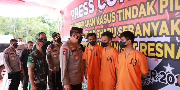 Tim Gabungan Polda Riau dan Polrses Bengkalis Gagalkan Peredaran 40 Kg Sabu asal Malaysia