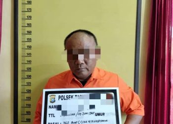 Ketahuan Curi Sawit Milik PT BSP, Warga Mandau Ini Digelandang ke Polsek Tapung