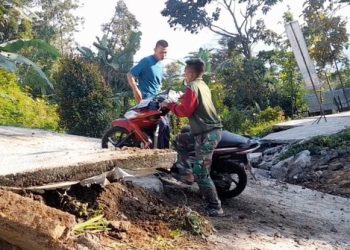 Dekat Kediaman Prabowo, Tanah Bergerak rusak 18 rumah dan lima KK Mengungsi