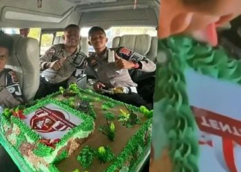 Viral Dua Polantas Jilat Kue Ultah TNI, Keduanya Berkahir di Tahanan