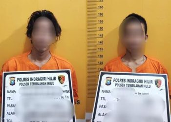 Tim Reskrim Polsek Tembilahan Hulu Ringkus Dua Pelaku Curat, Ini Kronologinya