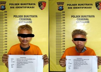 Aksinya Terekam CCTV, 2 Maling Motor Jamaah Masjid di Pekanbaru Ditangkap Polisi