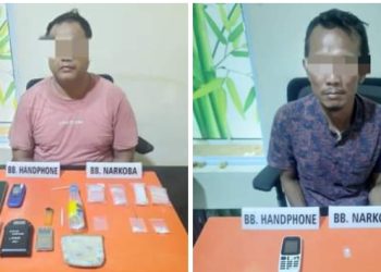 Dua Pelaku Narkoba Ditangkap Satresnarkoba Kampar