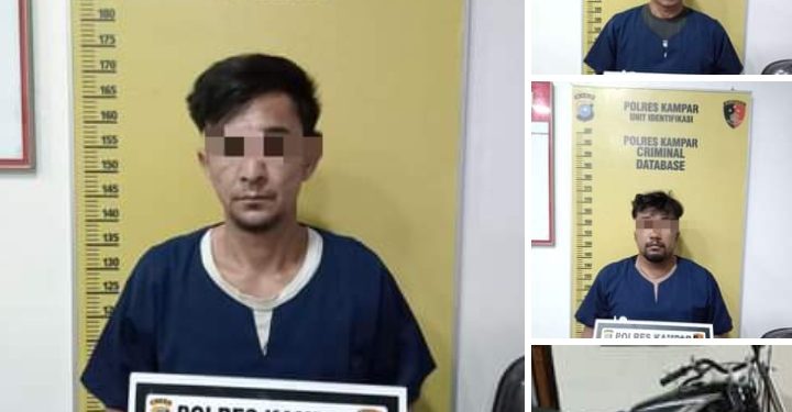 3 Pelaku Curanmor Diringkus Satreskrim Polres Kampar