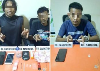Dalam Semalam Satresnarkoba Polres Kampar Tangkap 3 Pelaku Narkoba