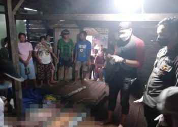 Sadis, Disaksikan Mertua, Suami di Ketapang Bacok Istri dan Anaknya Hingga Tewas