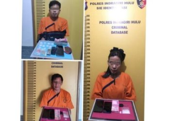 Edarkan Narkoba di Rengat, Seorang Wanita Cantik dan 2 Pria Ditangkap Polisi
