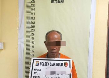 Cabuli Bocah, Kakek Bauk Tanah Ini Ditangkap Polsek Siak Hulu