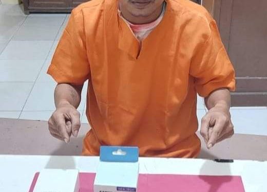 Polsek Tapung Tangkap Pengedar Narkoba Dengan Barang Bukti 2, 68 Gram Sabu