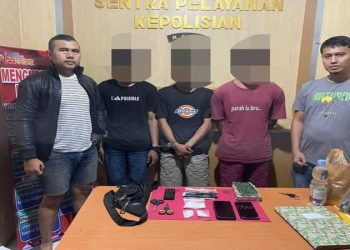 Tiga Pemuda Kaki Tangan Pengedar Sabu Ditangkap Polisi Di Rohul