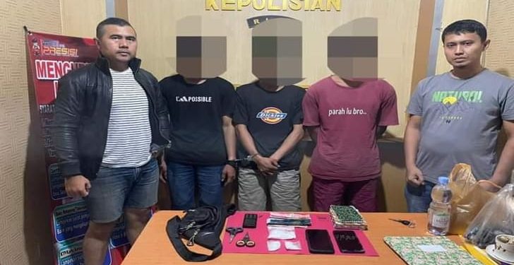 Tiga Pemuda Kaki Tangan Pengedar Sabu Ditangkap Polisi Di Rohul