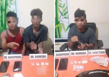 3 Pelaku Narkoba di Tangkap Satresnarkoba Polres Kampar