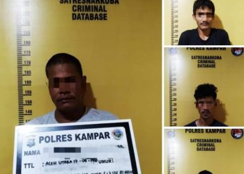 Empat Pelaku Narkoba di Kampar Diringkus Polisi, Dua Diantaranya Ayah dan Anak