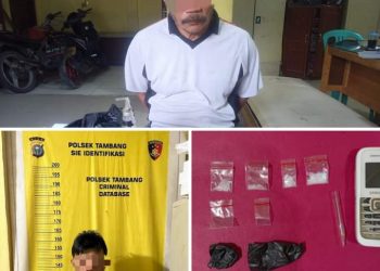 Edarkan Sabu, Dua Pria Paruh Baya Diringkus Polsek Tambang