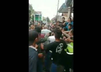 Ketahuan Curi Motor, Warga Lumajang Babak Belur Dihajar Warga