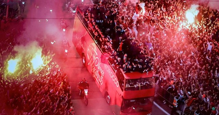 Timnas Maroko dan Ibunya Disambut Meriah di Istana Kerajaan