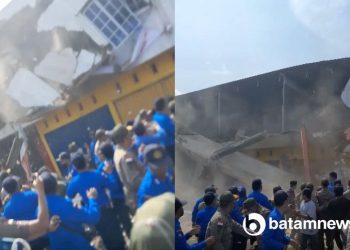 Ricuh Pengusuran Ruko di Batam, Bangunan yang Dirobohkan Timpa Petugas dan Warga