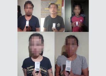 Asik Nyabu di Wisma, 4 Pelaku Digiring Polres Bintan Kepri