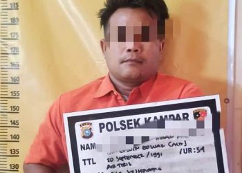 Sempat jadi DPO, Pelaku Pencurian Besi Jembatan di Ringkus Polsek Kampar