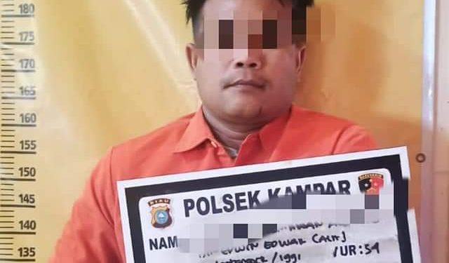 Sempat jadi DPO, Pelaku Pencurian Besi Jembatan di Ringkus Polsek Kampar