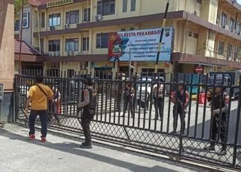 Jelang Nataru, Polresta Pekanbaru Tingkatkan Keamanan di Objek Vital