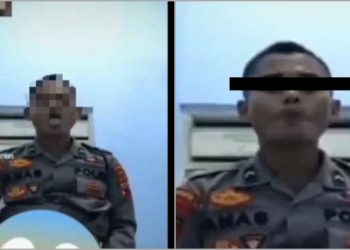 Polda Jateng Pecat Polisi Yang VCS Dengan Pakai Seragam Polisi sambil Julur Lidah