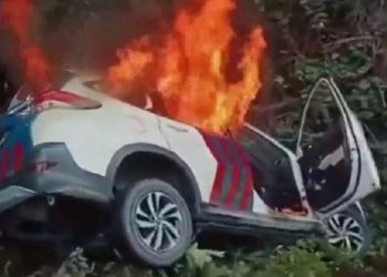 KKB Kembali Serang Polisi di Yapen, 1 Warga Tewas Tertembak, 3 Mobil Dibakar