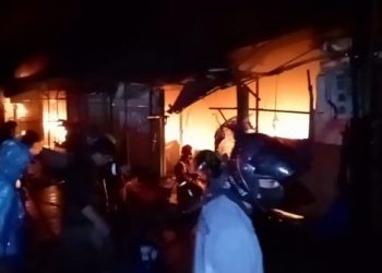931 Kios Terbakar di Pasar  Sentral Kota Makassar, Tiga Pencuri Tembaga Diamankan