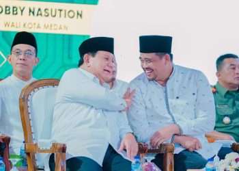 Prabowo Puji Kepemimpinan Menantu Jokowi Saat Berkunjung ke Medan