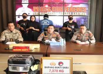 7,3 Kg Sabu Digagalkan Pengirimannya ke Jambi oleh Polres Karimun