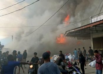 Pasar Pharaa Sentani Terbakar, TPNPB-OPM Klaim Sebagai Pelaku