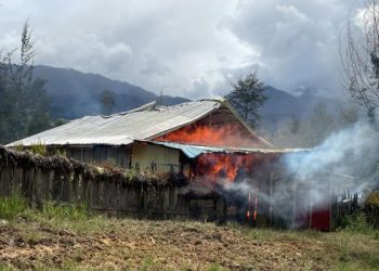 Kembali Tebar Teror, Kelompok Kriminal Bersenjata Bakar Rumah Warga di Ilaga Puncak
