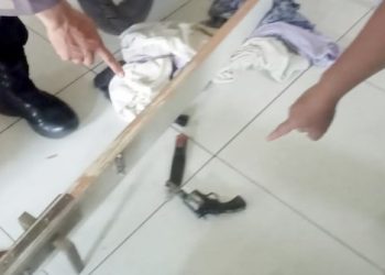 Diketahui Korban, Pencuri di Bogor Lari Tungang Langgang Tingalkan Senpi dan Pisau