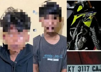 Curi Motor, Dua Pemuda di Samarinda Dibekuk Polisi