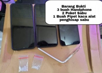 Pasutri di Samarinda Diamankan Polisi di Kamar Hotel Karena Miliki Poketan Sabu