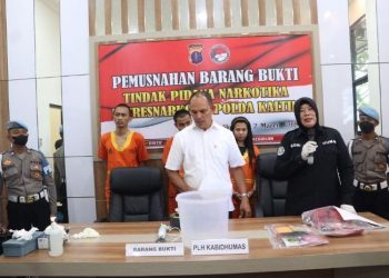 Polda Kaltim Kembali Musnahkan Barang Haram Sabu Seberat 161,58 Gram