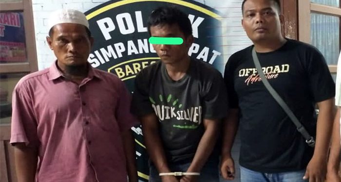 Polsek Simpang Empat Asahan Amankan Pria Pelaku Pencurian Besi Sutet