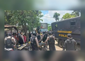 60 Personil Gabungan Polda Sumut Berhasil Gerebek Tempat Perjudian