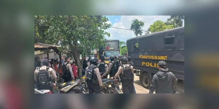 60 Personil Gabungan Polda Sumut Berhasil Gerebek Tempat Perjudian