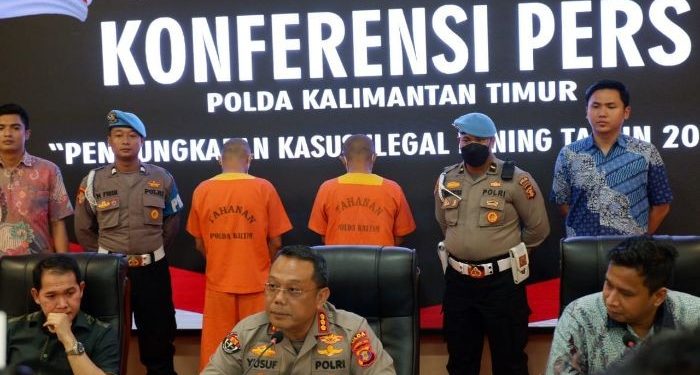 Pemodal dan Penambang Batu Bara Ilegal di Tahura Dibekuk Polda Kaltim