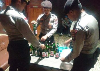 Polisi di Bintan, Amankan Miras hingga Petasan