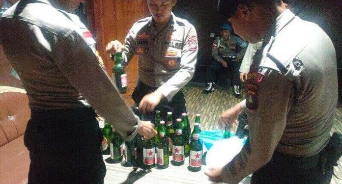 Polisi di Bintan, Amankan Miras hingga Petasan