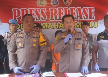 Polres Mahulu Gagalkan Peredaran 6 Poket Sabu Siap Edar dari Tangan Seorang Pelaku