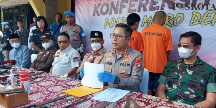 Selama Bulan Puasa, Polres Metro Depok Amankan 367 Pelaku Tawuran