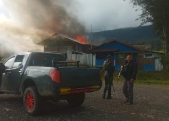 5 Bangunan Bekas Mess Karyawan PT Unggul di Puncak Dibakar