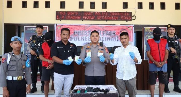 Polres Malinau Gagalkan Peredaran 273 Gram Sabu dari Tangan Empat Pelaku