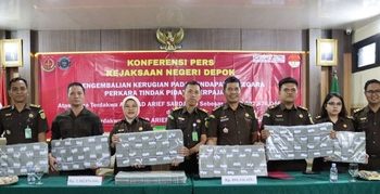 Kejari Depok Kembalikan Penggelapan Pajak Rp 3,2 Milyar Milik PT TMR dan AMR