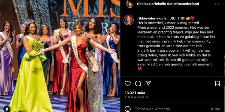 Transgender Berdarah Belanda-Maluku Berhasil Menangkan Ajang Miss Netherland 2023, Sosoknya Jadi Sorotan Publik