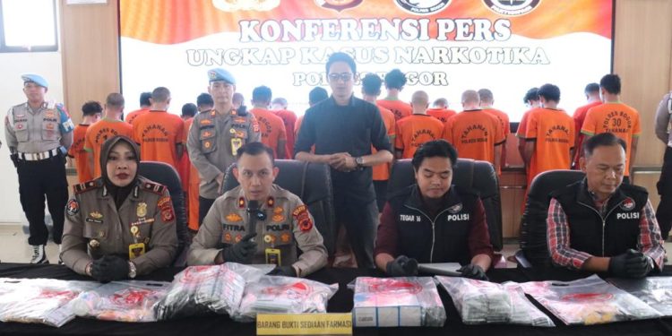 Polres Bogor Tangkap 21 Pelaku Penyalahgunaan Narkoba