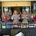 Hasil Operasi Miras, Polres Lampung Utara Amankan Ratus Botol Miras Berbagai Merek